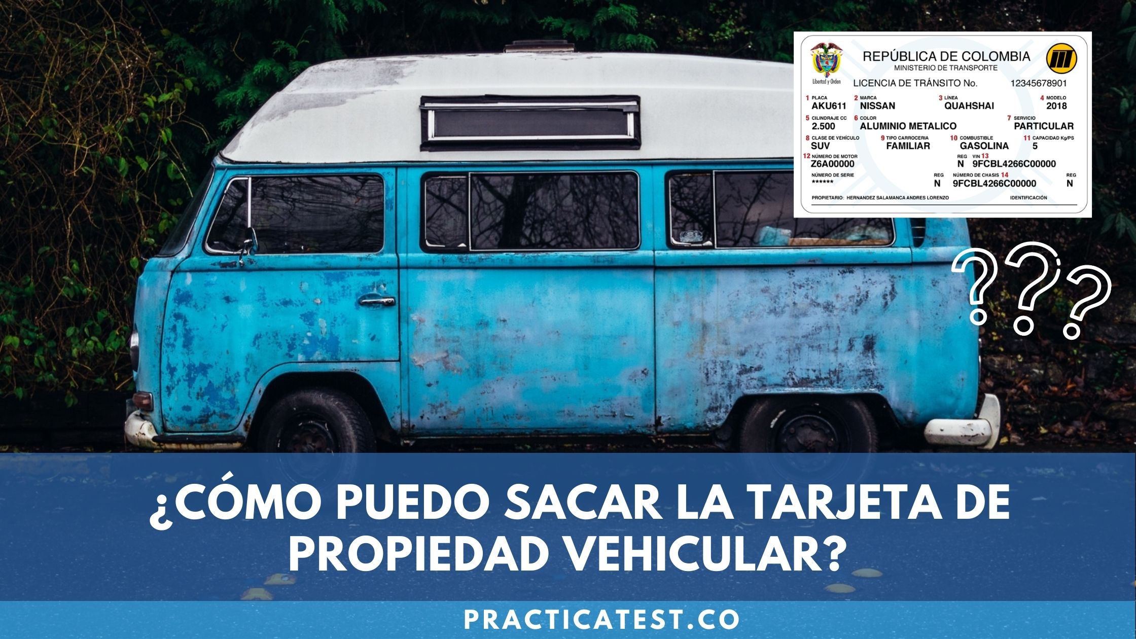 Cómo tramitar la tarjeta de propiedad vehicular en Colombia
